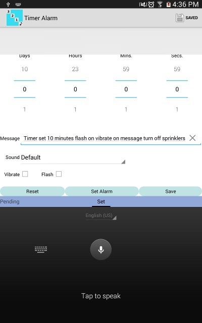 Enter commands into Message field